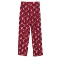 thumbnail image 1 of Youth Outerstuff Crimson Oklahoma Sooners All-Over Team Logo Pants, 1 of 1