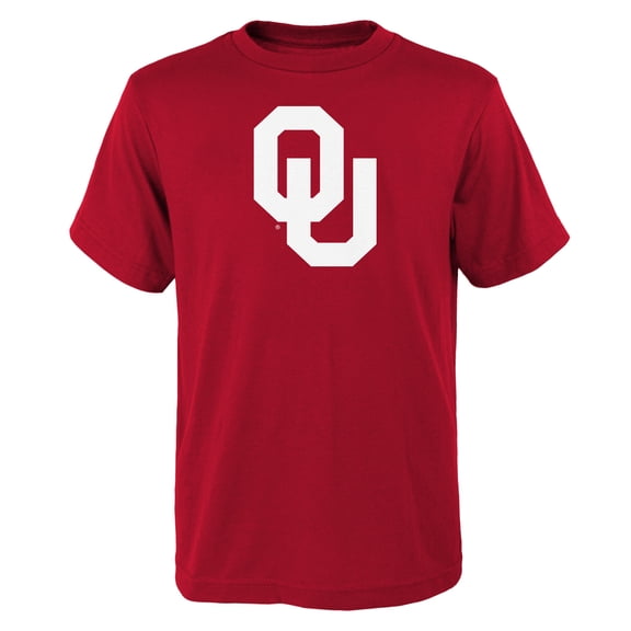 Youth Outerstuff Crimson Oklahoma Sooners Primary Logo T-Shirt