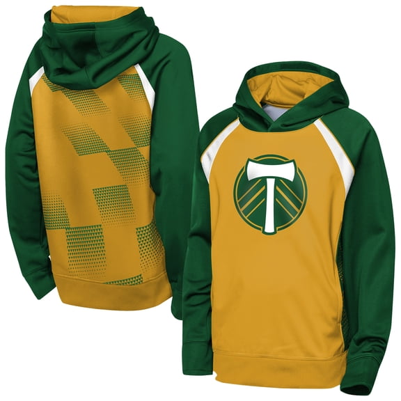 Youth Outerstuff  Gold Portland Timbers Striker Fleece Hoodie