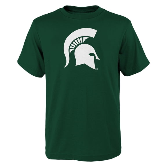 Youth Outerstuff Green Michigan State Spartans Primary Logo T-Shirt