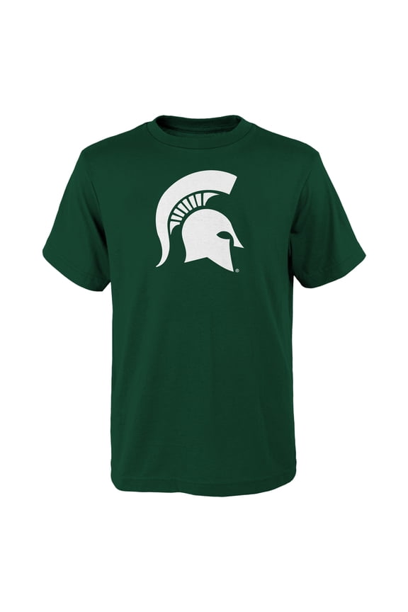 Youth Outerstuff Green Michigan State Spartans Primary Logo T-Shirt