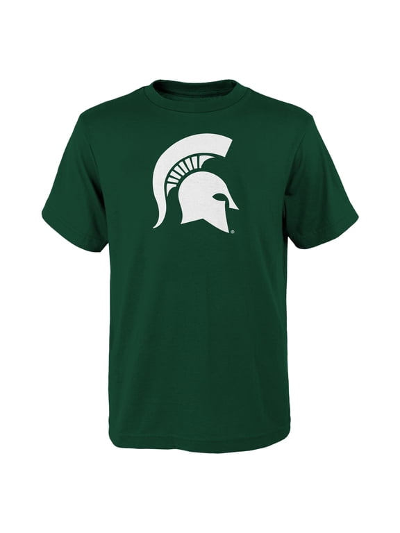 Youth Outerstuff Green Michigan State Spartans Primary Logo T-Shirt