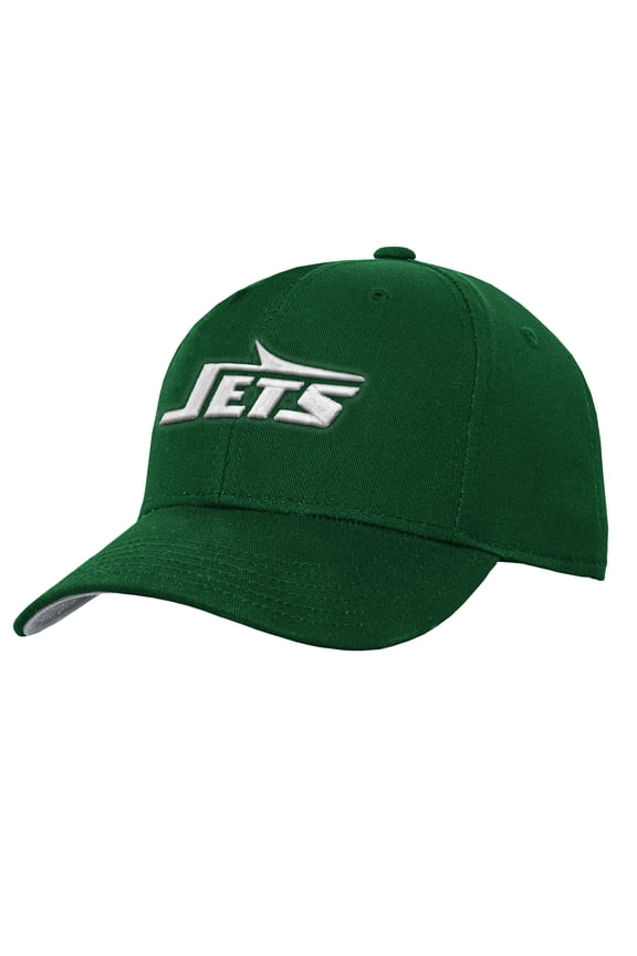 Youth Outerstuff Green New York Jets Pre-Curved Snapback Hat