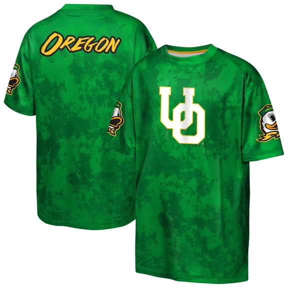 Youth Outerstuff Green Oregon Ducks Off-Side Sublimated T-Shirt