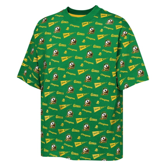 Youth Outerstuff Green Oregon Ducks Scramble All Over Print T-Shirt