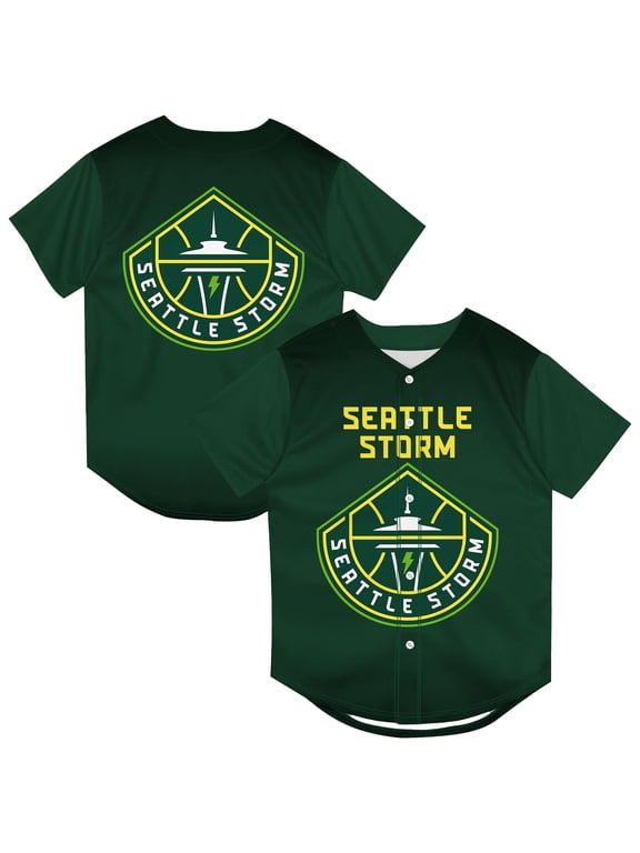 Youth Outerstuff Green Seattle Storm Mascot Friend Mesh Fashion Jersey