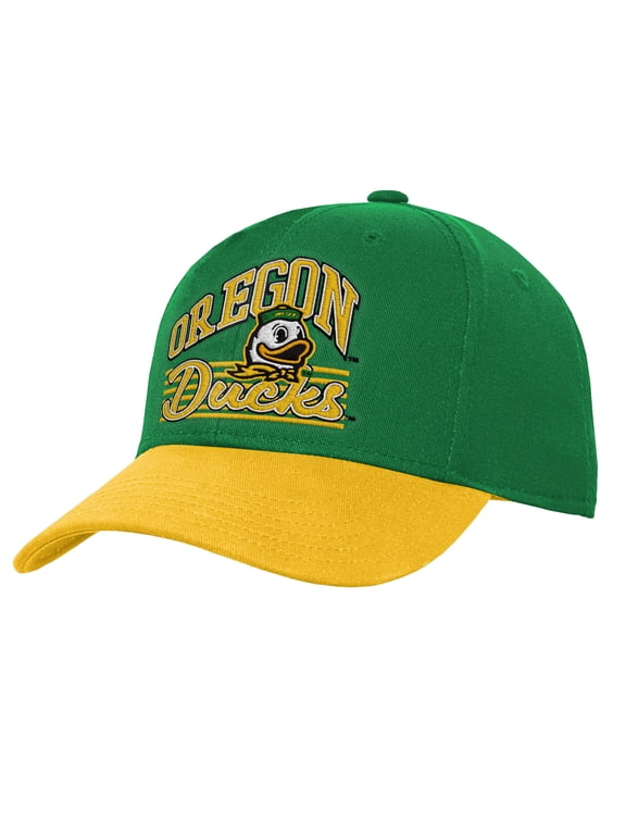 Youth Outerstuff Green/Yellow Oregon Ducks Dad Unstructured Adjustable Hat