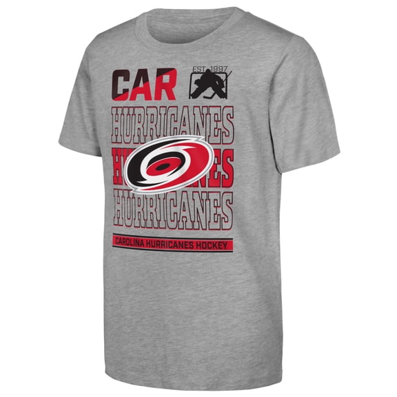 Youth Outerstuff Heather Gray Carolina Hurricanes Timeless T-Shirt