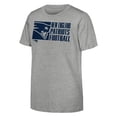 thumbnail image 1 of Youth Outerstuff Heather Gray New England Patriots Post Game T-Shirt, 1 of 1