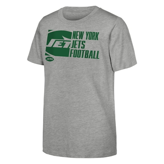 Youth Outerstuff Heather Gray New York Jets Post Game T-Shirt