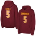 thumbnail image 1 of Youth Outerstuff Jayden Daniels Burgundy Washington Commanders Mainliner Player Name & Number Hoodie, 1 of 3