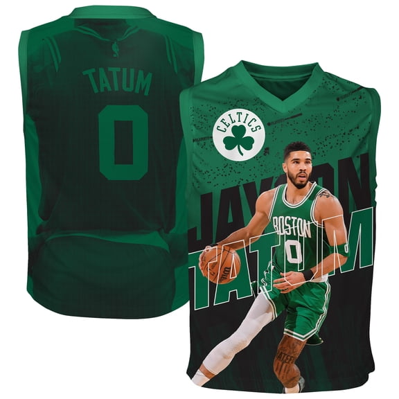 Youth Outerstuff Jayson Tatum Kelly Green Boston Celtics Icon Play Jersey