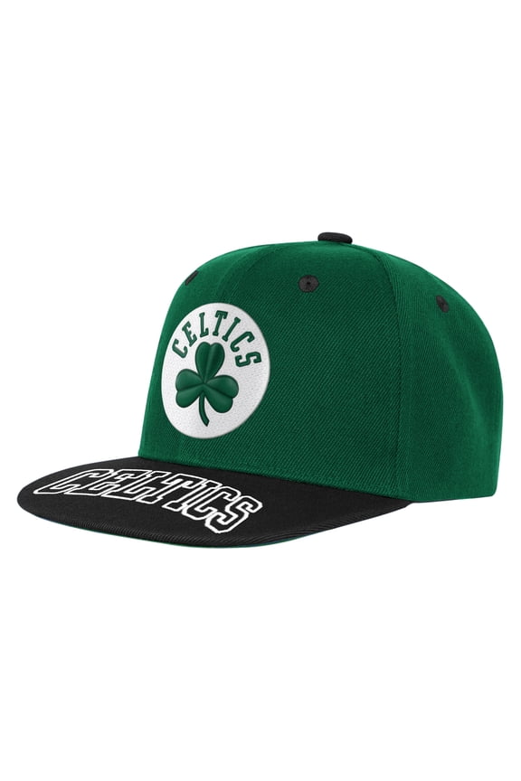 Youth Outerstuff Kelly Green/Black Boston Celtics Two-Tone Snapback Hat