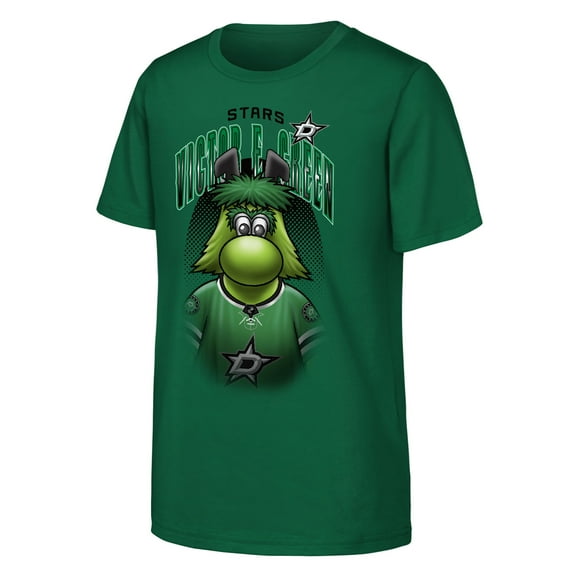 Youth Outerstuff Kelly Green Dallas Stars Mascot Highlight T-Shirt