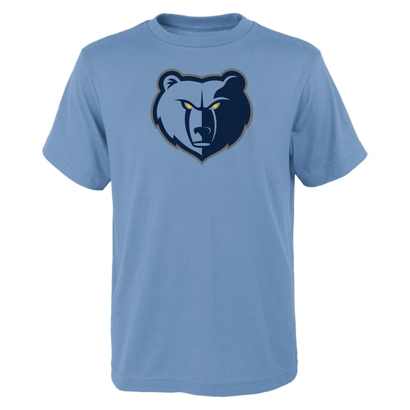 Youth Outerstuff Light Blue Memphis Grizzlies Primary Logo T-Shirt
