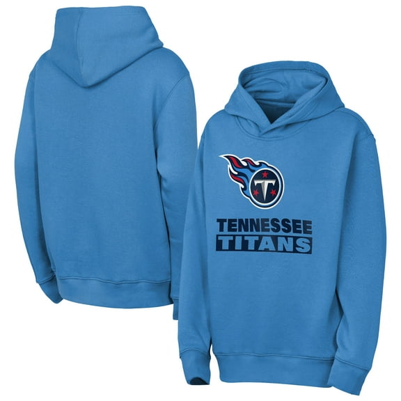 Youth Outerstuff Light Blue Tennessee Titans Back to Basics Hoodie