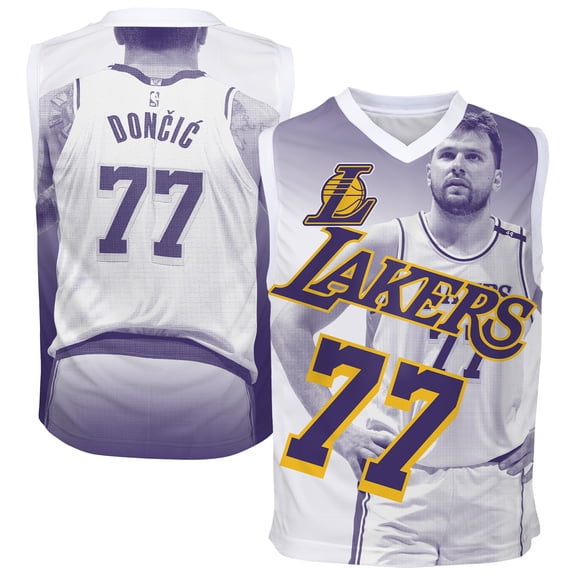 Youth Outerstuff Luka Don-i- Purple Los Angeles Lakers Hometown Fashion Jersey