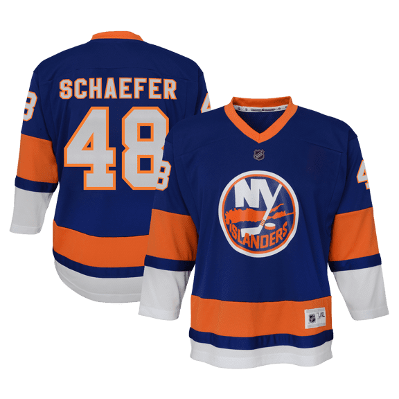 Youth Outerstuff Matthew Schaefer Blue New York Islanders Home Replica Player Jersey