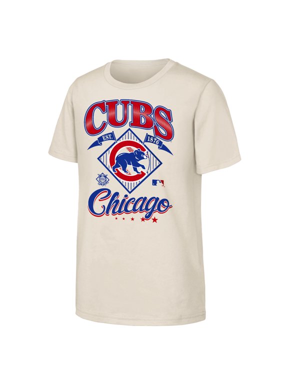 Youth Outerstuff Natural Chicago Cubs Triple Hit T-Shirt