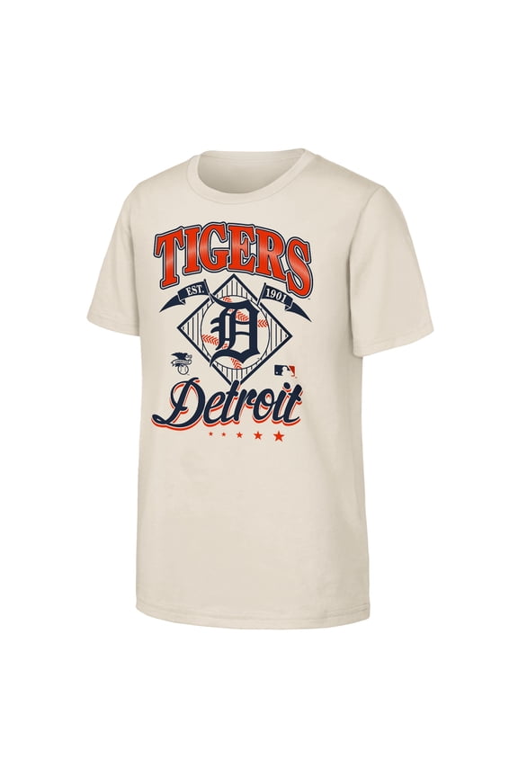 Youth Outerstuff Natural Detroit Tigers Triple Hit T-Shirt