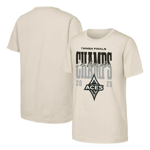 Youth Outerstuff  Natural Las Vegas Aces 2025 WNBA Finals Champions Celebration T-Shirt