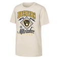 thumbnail image 1 of Youth Outerstuff  Natural Milwaukee Brewers Triple Hit T-Shirt, 1 of 1