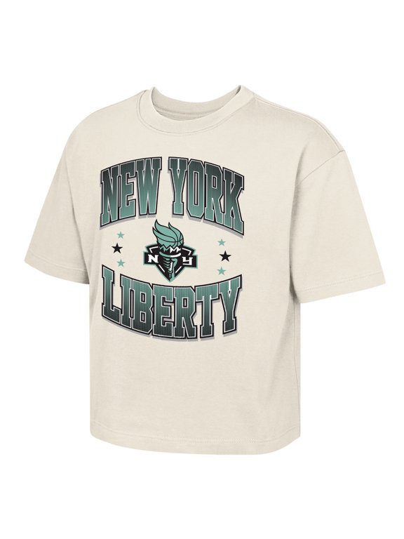 Youth Outerstuff Natural New York Liberty Unbeatable Boxy T-Shirt