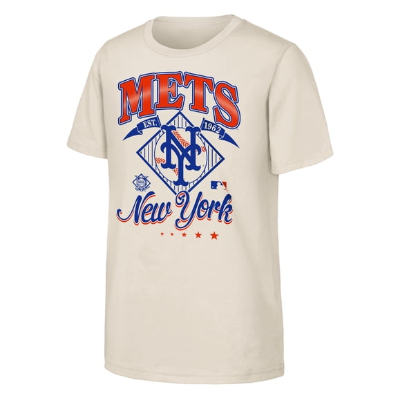 Youth Outerstuff Natural New York Mets Triple Hit T-Shirt