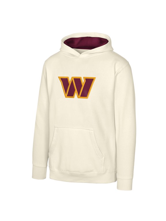 Youth Outerstuff Natural Washington Commanders Prime Pullover Hoodie
