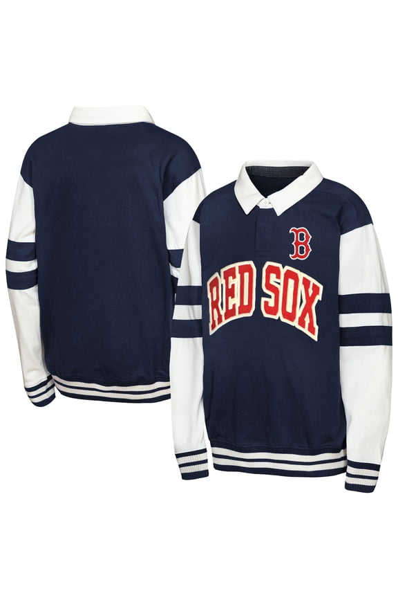 Youth Outerstuff Navy Boston Red Sox Big League Fielder MVP Fashion Sweatshirt