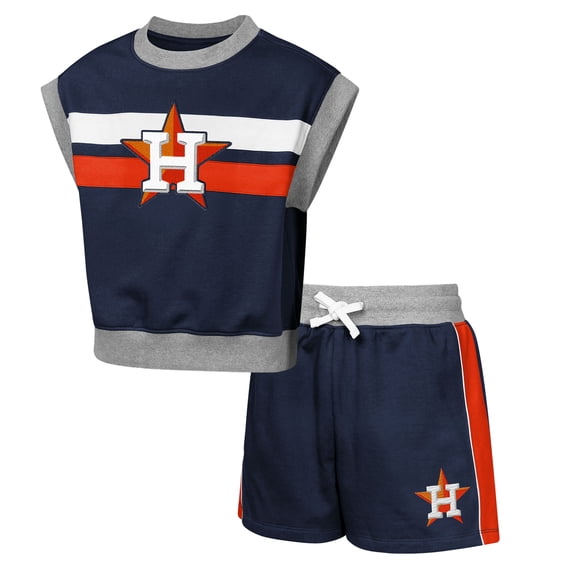 Youth Outerstuff Navy Houston Astros Big League Short Stop T-Shirt & Shorts Set