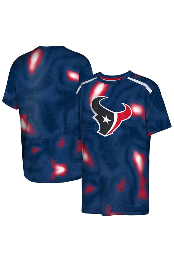 Youth Outerstuff Navy Houston Texans End Zone Dri-Tek T-Shirt
