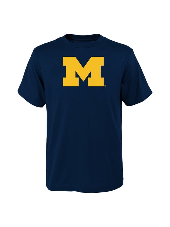 Youth Outerstuff Navy Michigan Wolverines Primary Logo T-Shirt