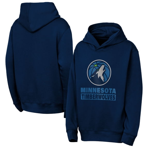 Youth Outerstuff Navy Minnesota Timberwolves Back To The Basics Hoodie