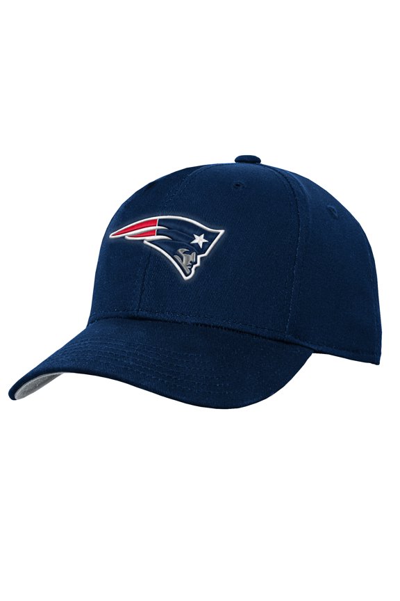 Youth Outerstuff Navy New England Patriots Pre-Curved Snapback Hat