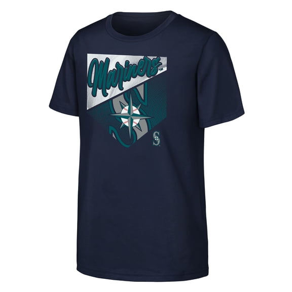 Youth Outerstuff Navy Seattle Mariners Prime Plate T-Shirt