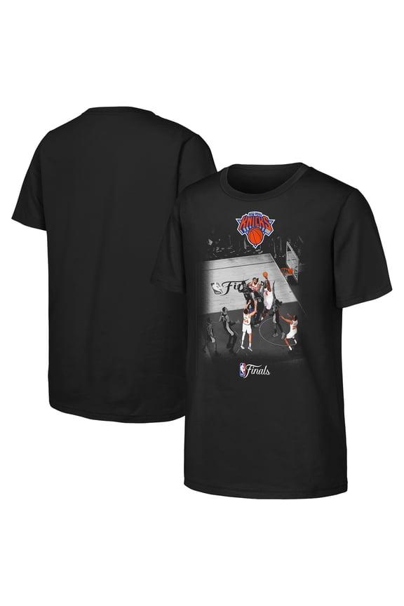 Youth Outerstuff OG Anunoby Black New York Knicks 2026 NBA Finals Game 4 Tip-In Pic T-Shirt
