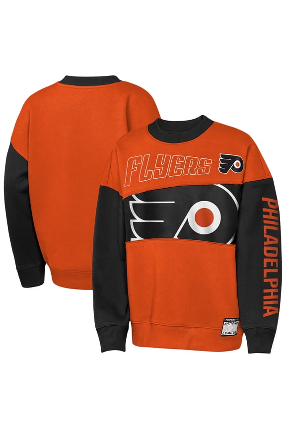 Youth Outerstuff  Orange/Black Philadelphia Flyers Impact Player Sweatshirt