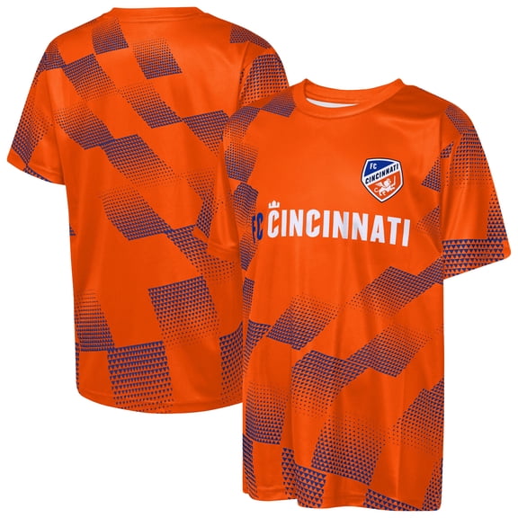 Youth Outerstuff  Orange FC Cincinnati Sheer Thrill T-Shirt