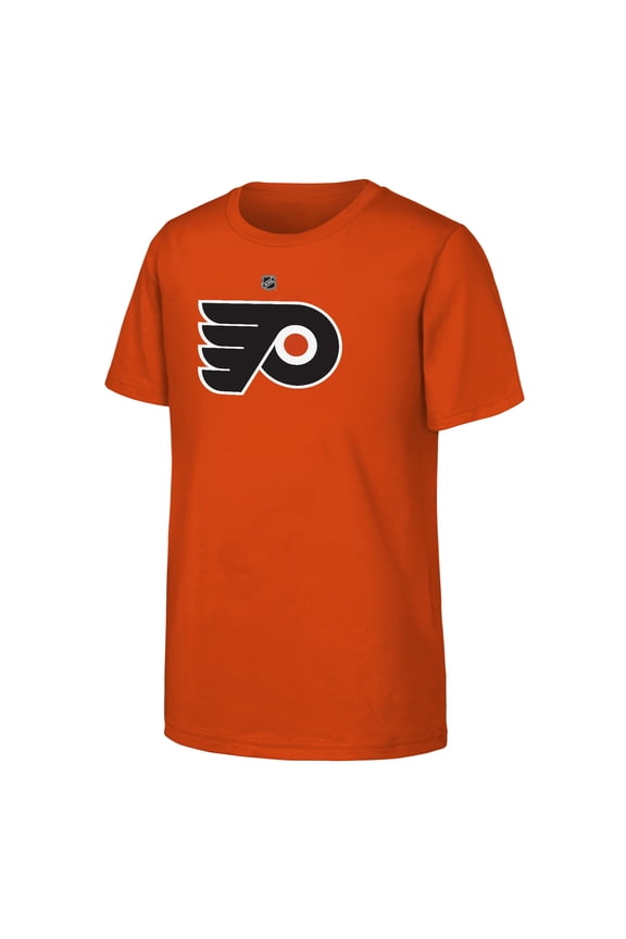 Youth Outerstuff Orange Philadelphia Flyers Primary Logo T-Shirt