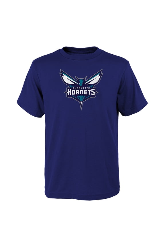 Youth Outerstuff Purple Charlotte Hornets Primary Logo T-Shirt