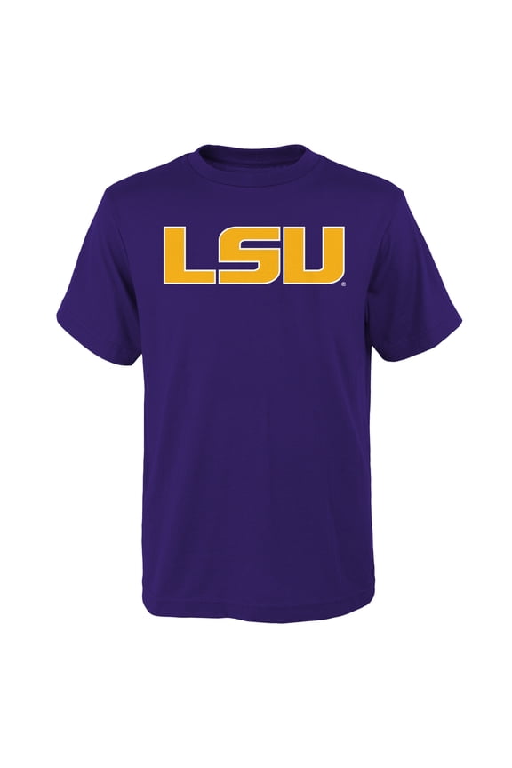Youth Outerstuff Purple LSU Tigers Primary Logo T-Shirt