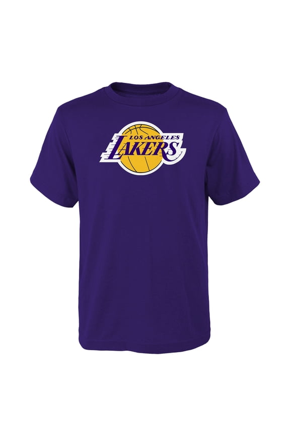 Youth Outerstuff Purple Los Angeles Lakers Primary Logo T-Shirt