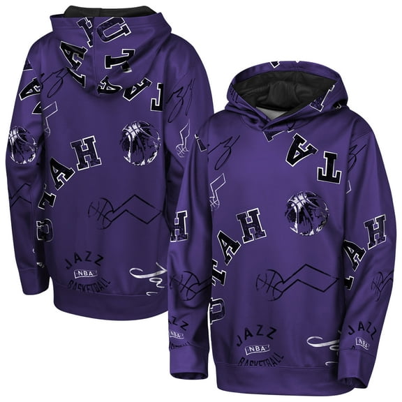 Youth Outerstuff Purple Utah Jazz Moving Violation Hoodie