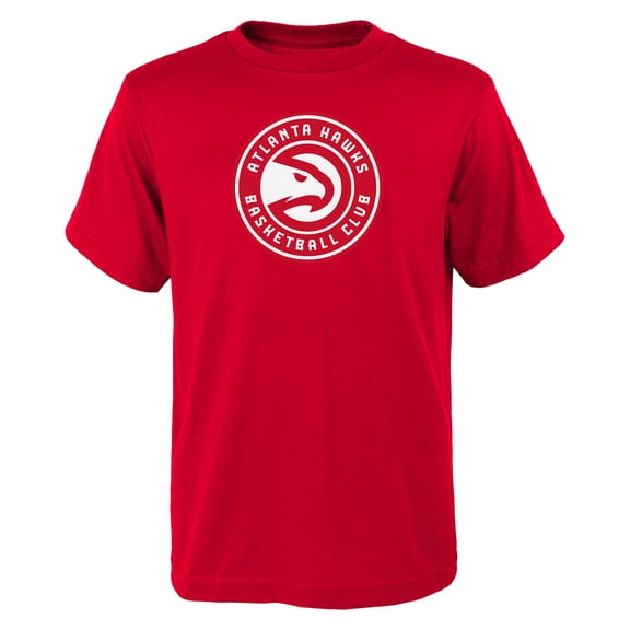 Youth Outerstuff Red Atlanta Hawks Primary Logo T-Shirt