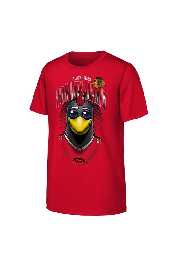 Youth Outerstuff Red Chicago Blackhawks Mascot Highlight T-Shirt