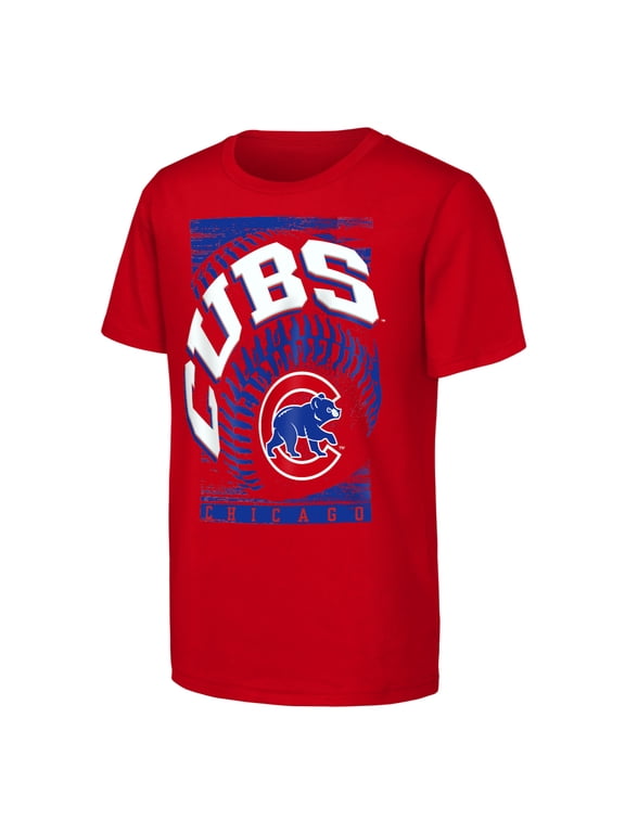 Youth Outerstuff Red Chicago Cubs Speed Pitch T-Shirt