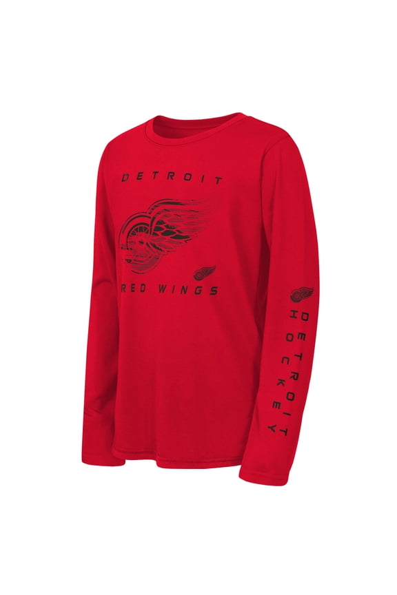 Youth Outerstuff Red Detroit Red Wings Seize the Win Long Sleeve T-Shirt
