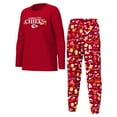 thumbnail image 1 of Youth Outerstuff Red Kansas City Chiefs Chestnut Holiday Sleep Set, 1 of 5