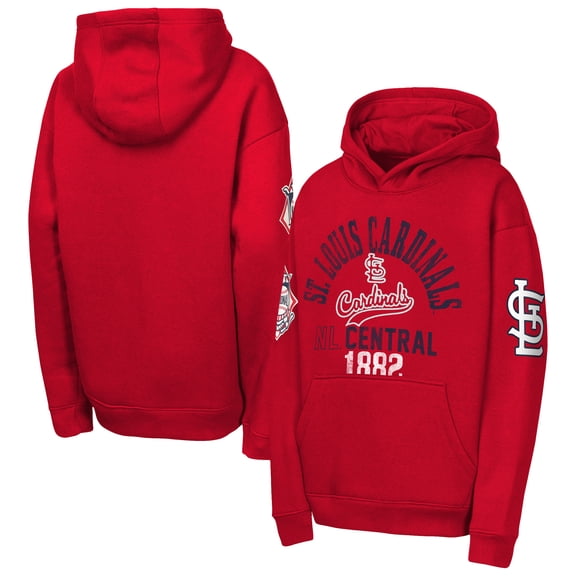 Youth Outerstuff  Red St. Louis Cardinals Premium Sweep Fleece Hoodie